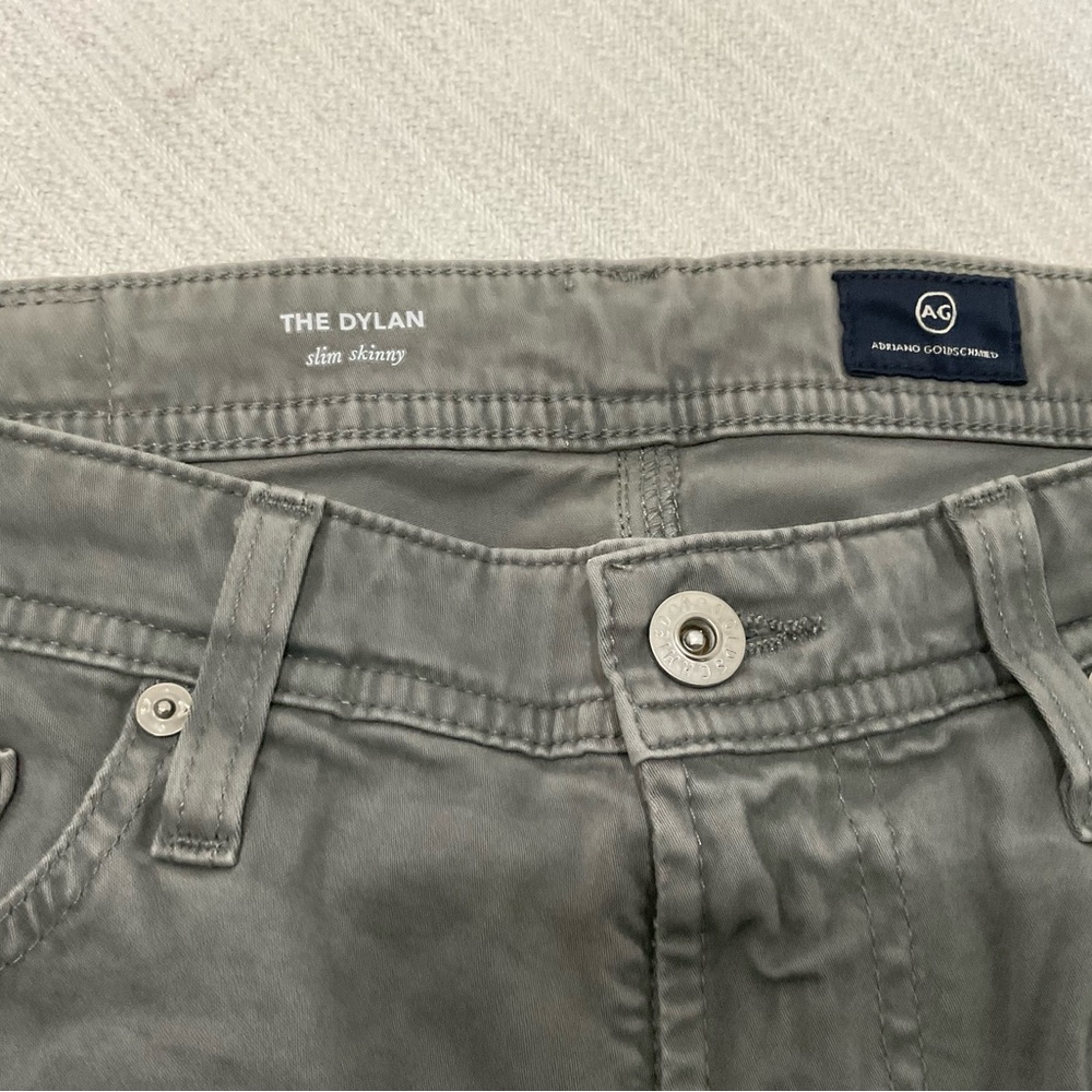AG Adriano Goldschmied Men's Silver Skinny Jeans